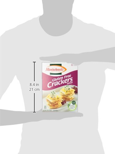 Manischewitz Gluten Free Passover Crackers - Kosher, Salted, 8oz (Pack of 1) | Perfect for Jewish Holidays, Snacking & Cheese Pairing