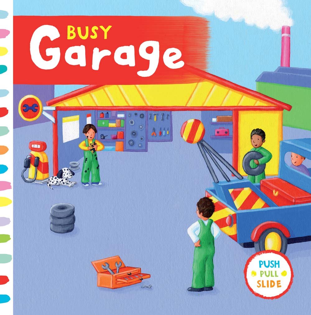 Interactive Busy Garage Activity Book for Kids – Fun Learning Toy with Cars, Trucks & Tools – Perfect for Travel, Preschool & Quiet Playtime