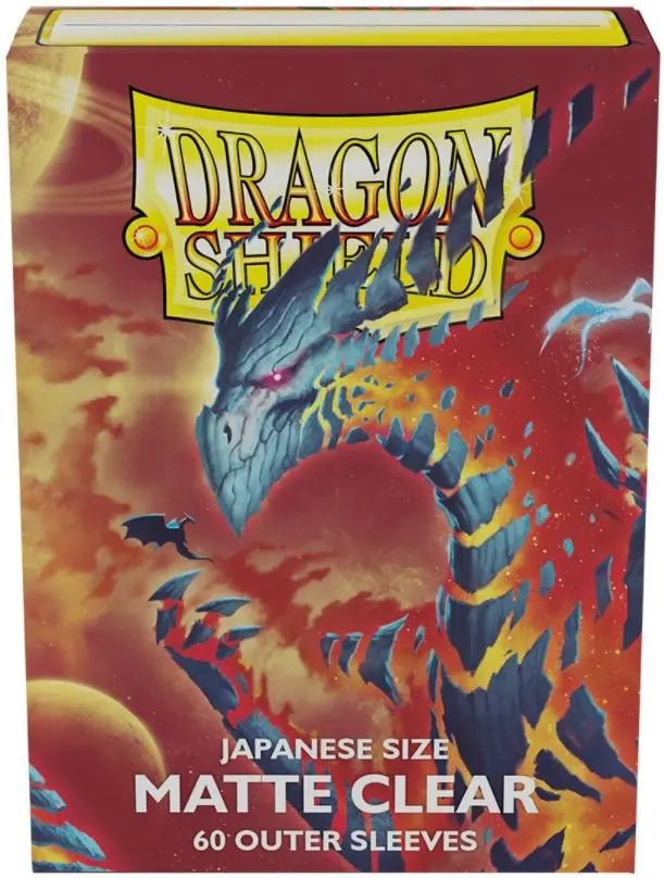 Dragon Shield 60 Count Japanese Size Clear Matte Card Sleeves - Perfect for MTG, Yu-Gi-Oh, and Collectible Card Game Protection