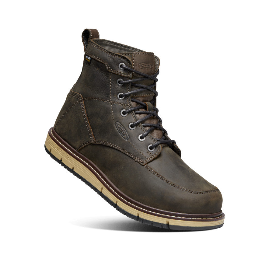 **Men's San Jose 6 Waterproof Soft Toe Work Boots - Cascade Brown | Durable & Comfortable for Construction, Hiking & Outdoor Work**