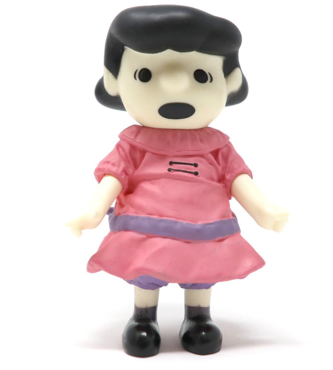 Vintage Peanuts Lucy Figurine with Open Mouth - UDF Collectible Toy for Home Decor, Gift, and Fan Display