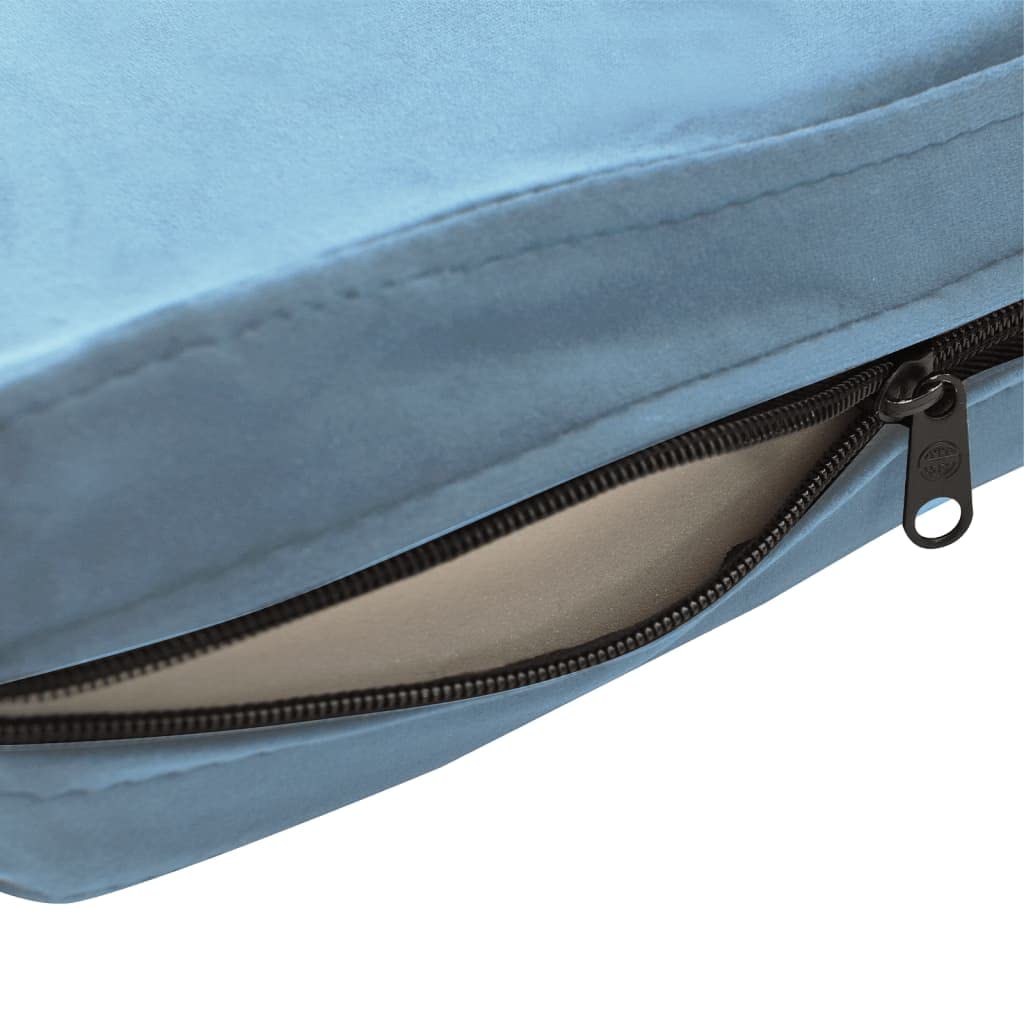 Turquoise Plush Small Dog Sofa & Cat Couch with Anti-Slip Wooden Frame - Washable Pet Bed for Poodles, Shih Tzus & Small Breeds - Cozy Pet Furniture for Living Room, Bedroom & Pet-Friendly Spaces