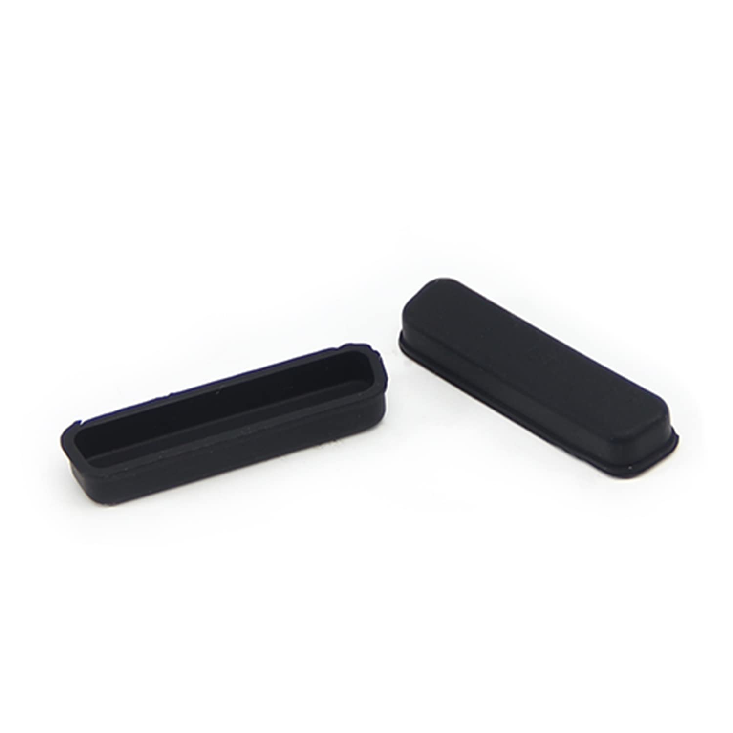 Fielect 5-Pack Black DB-25 Silicone Dust Covers for Parallel Printer Ports - 40x10x5mm Anti-Dust Protector Caps | Perfect for Office Equipment, Computer Accessories & Electronics Protection