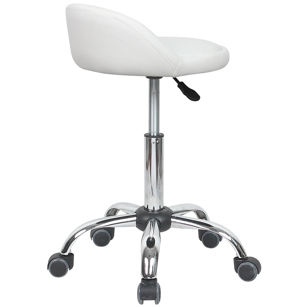Juno Adjustable Height Massage Stool with Wheels - Portable & Ergonomic Design for Home, Office, and Spa Relaxation