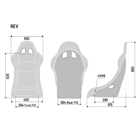 Sparco Rev QRT Fibreglass Racing Seat FIA8856 - Lightweight & Durable for Track & Drift Cars - Perfect for Motorsports & High-Performance Vehicles
