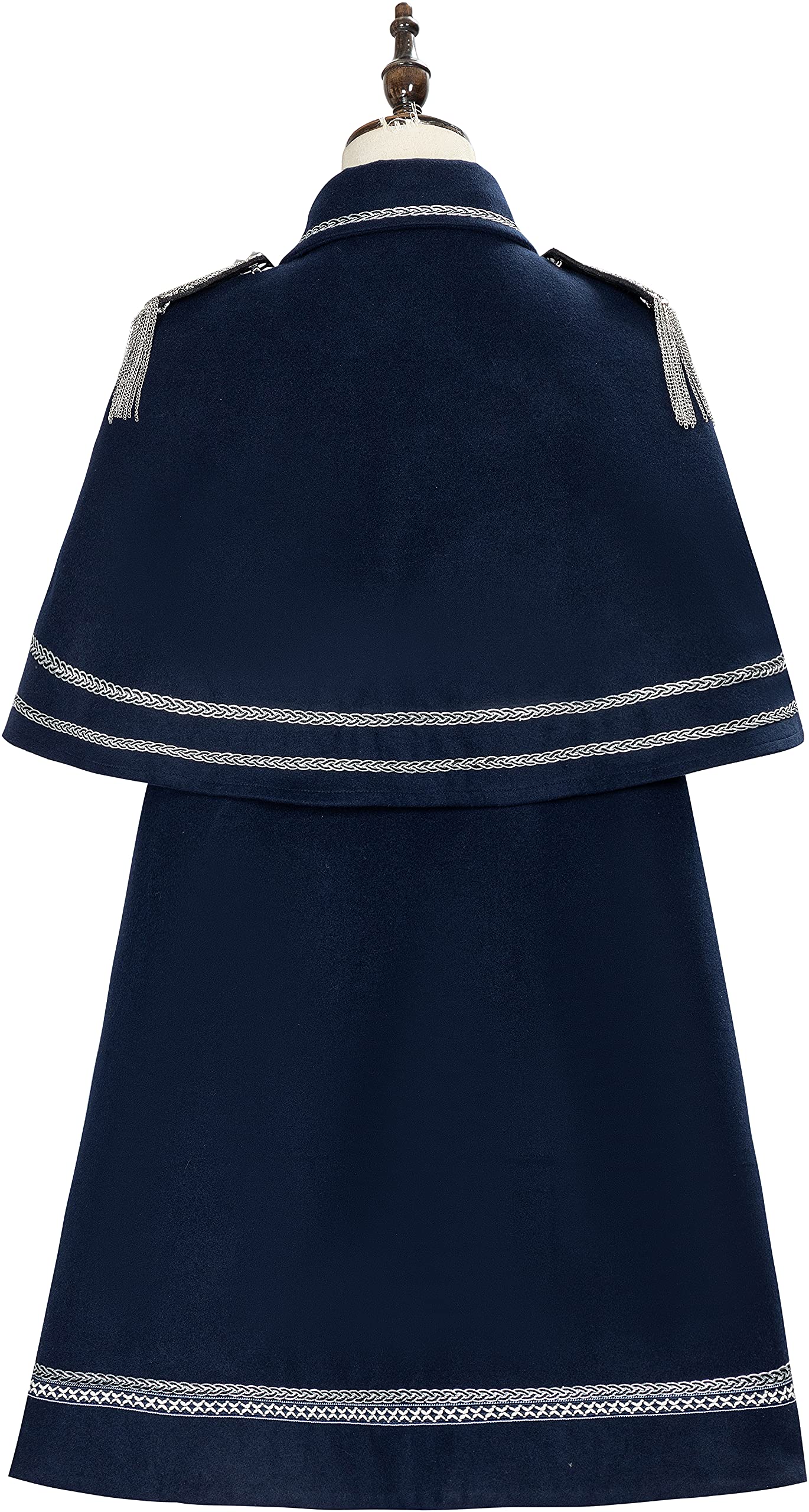 Women's Military Style Lolita Cape - Blue Gothic Kawaii Cosplay Costume for Anime Dress Up | Plus Size Anime Fashion for Girls & Women