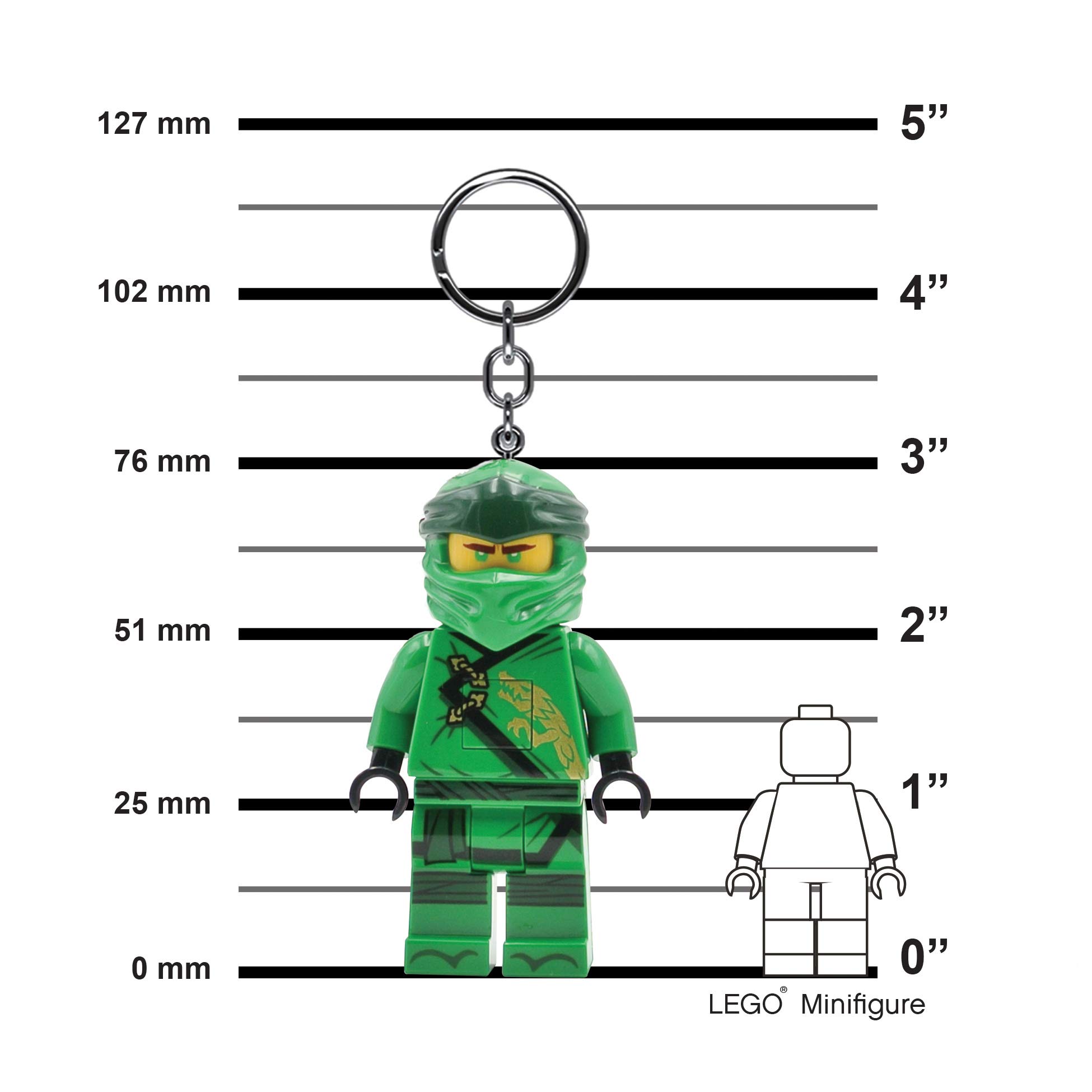 LEGO Ninjago Lloyd 3 Inch Tall Figure Keychain Light with Clip - Collectible Toy for Kids, Fans & Gift (KE150H) - Perfect for Backpacks, Keyrings & Cosplay Accessories