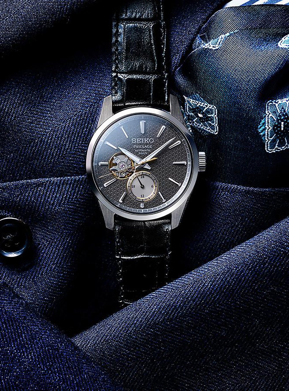 SEIKO PRESAGE Sharp Edged Series AZABU Tailor Collaboration Limited Edition SARJ005 Automatic Watch - Made in Japan JDM - Perfect for Business Meetings & Formal Occasions