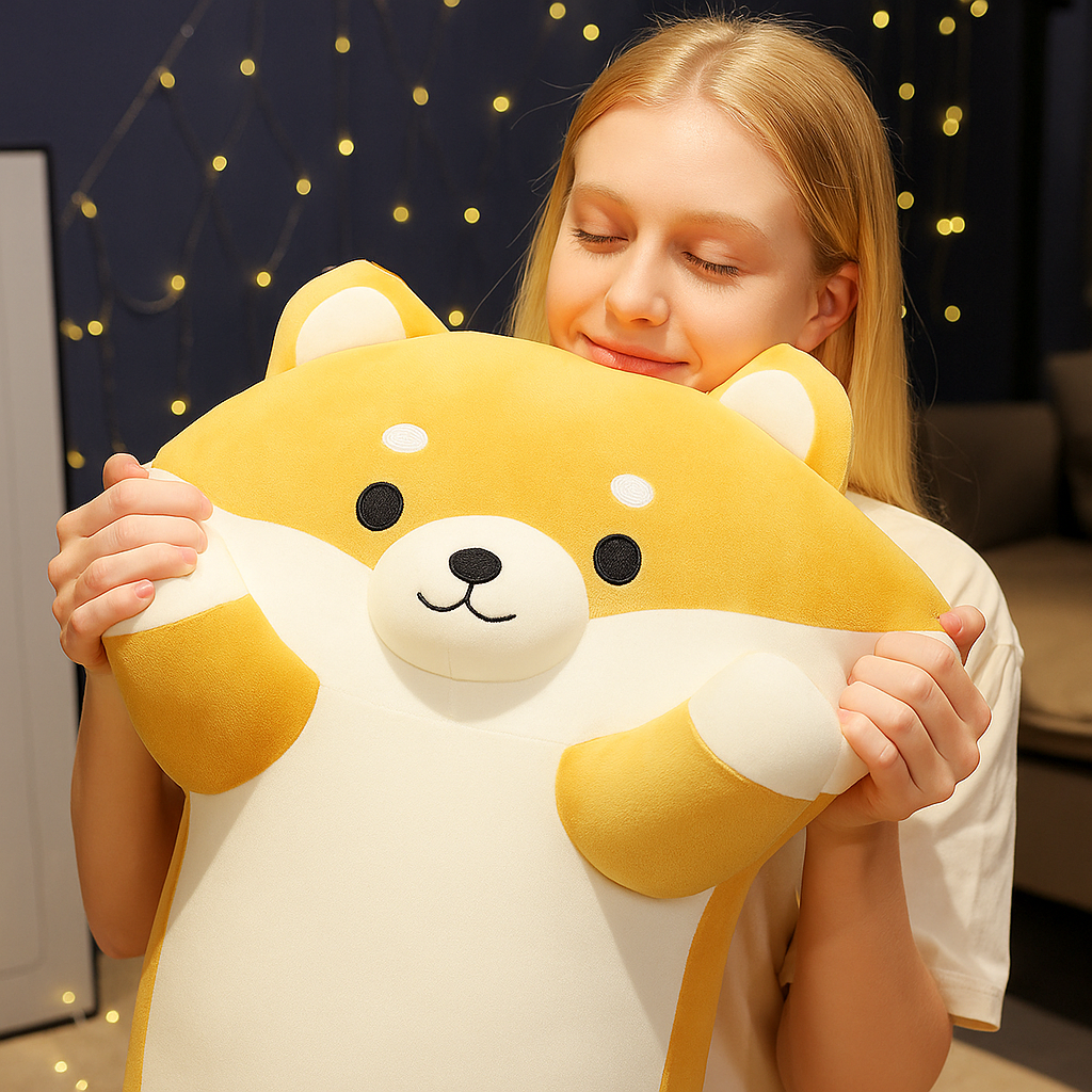 ChonkyShibe™ Giant Shiba Inu Plush Dog Pillow - Extra Large Cute Stuffed Animal for Home Decor, Bedroom, and Gifts | Perfect for Cuddling, Anime Fans, and Dog Lovers