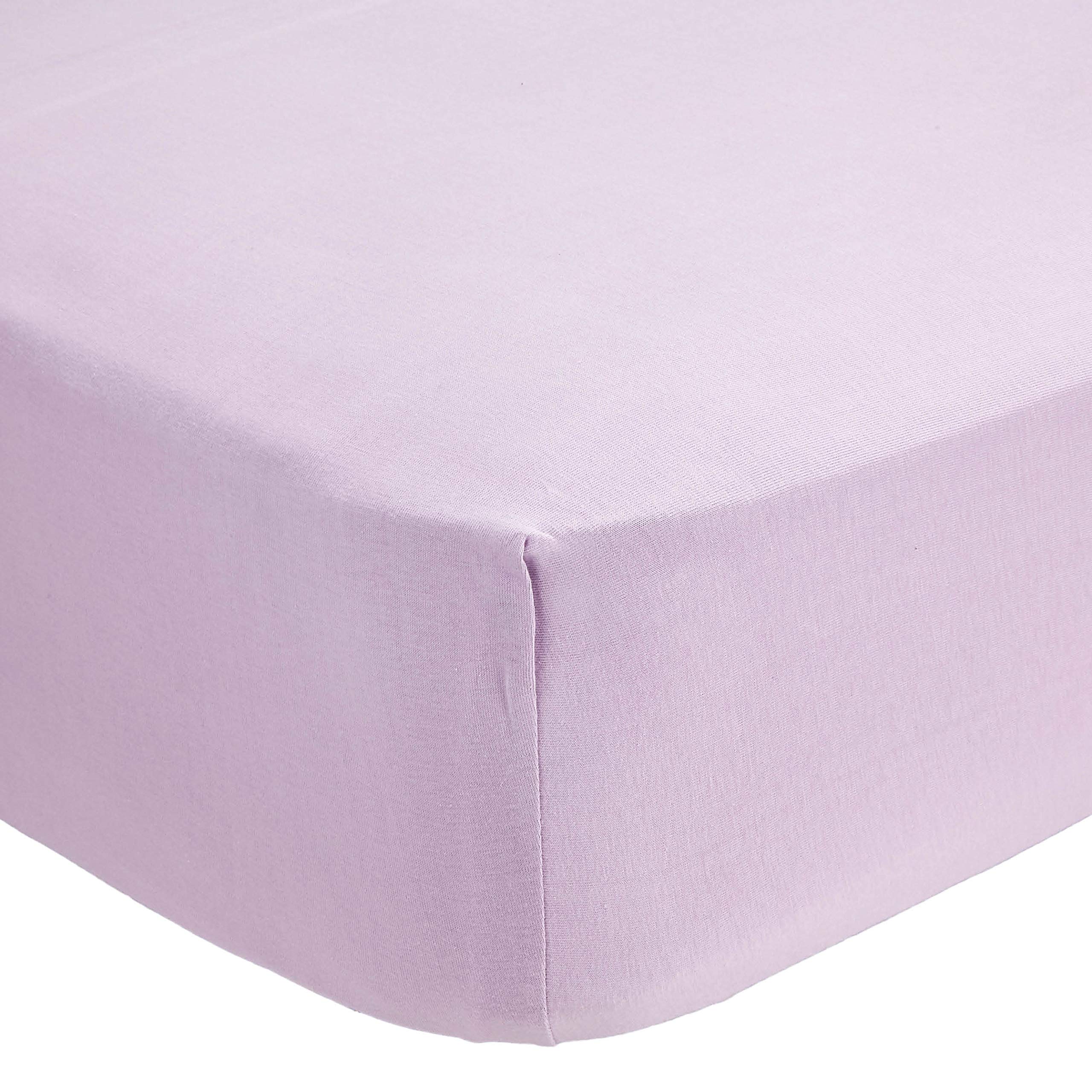 Ultra Soft 100% Cotton Jersey Fitted Bed Sheet - Breathable Abstract Print Deep Pocket (12