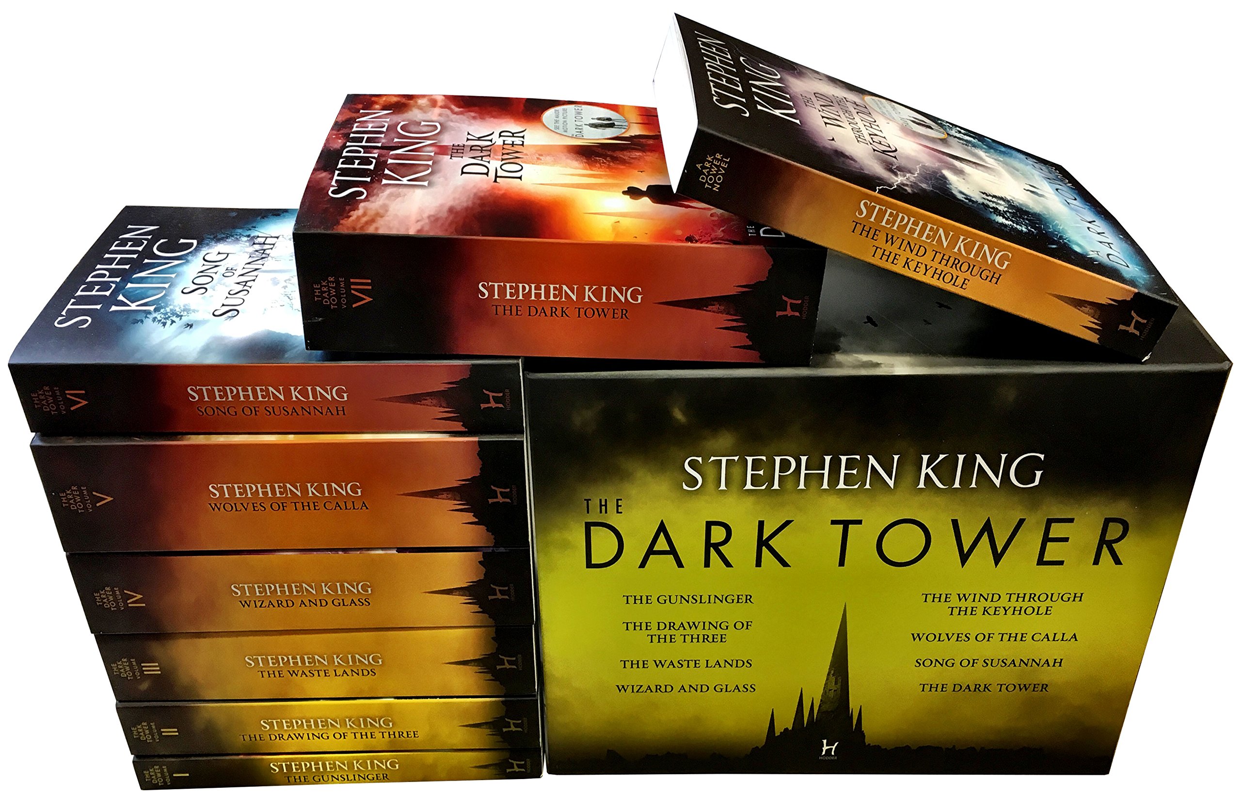 Stephen King Dark Tower Series Complete 8-Book Box Set (Books 1-8) - The Gunslinger, Fantasy Adventure Novels - Perfect for Fans & Book Collectors | Great for Gifts, Reading Clubs & Home Libraries