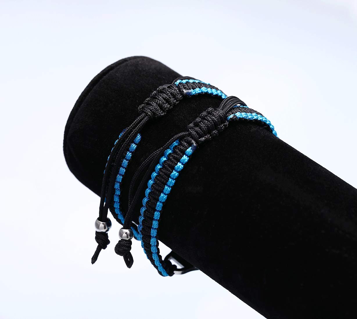 Custom Medical Alert Bracelets for Women - Free Engraving, Adjustable 6.5-8.5 Inches, Nylon Handmade Braided Rope ID Bracelet - Perfect for Allergies, Diabetes & Emergency Medical Identification