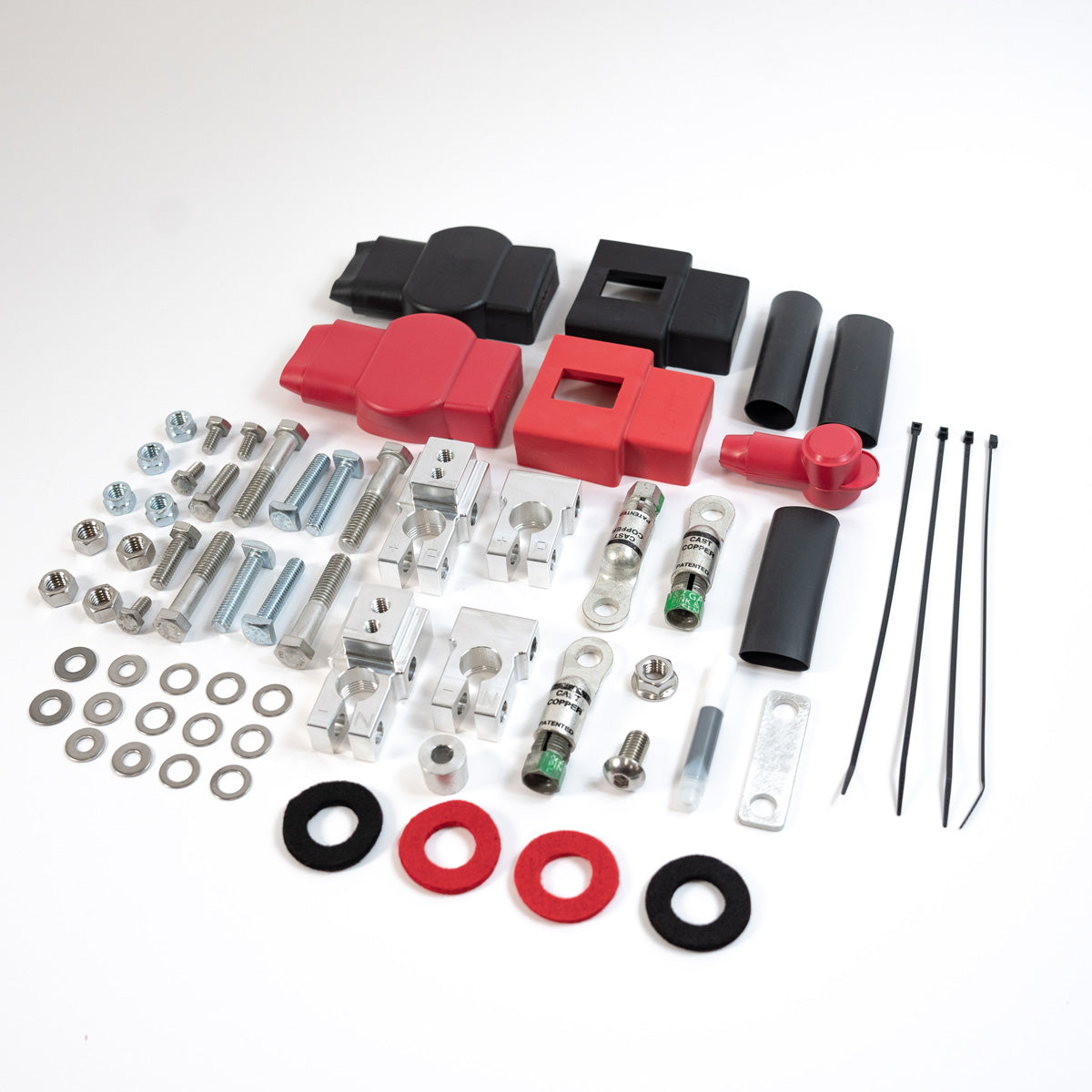 2022 Ford Super Duty F250 F350 F450 SDHQ Built Billet Battery Terminal Kit - Heavy Duty Truck Battery Upgrade for Off-Road & Towing