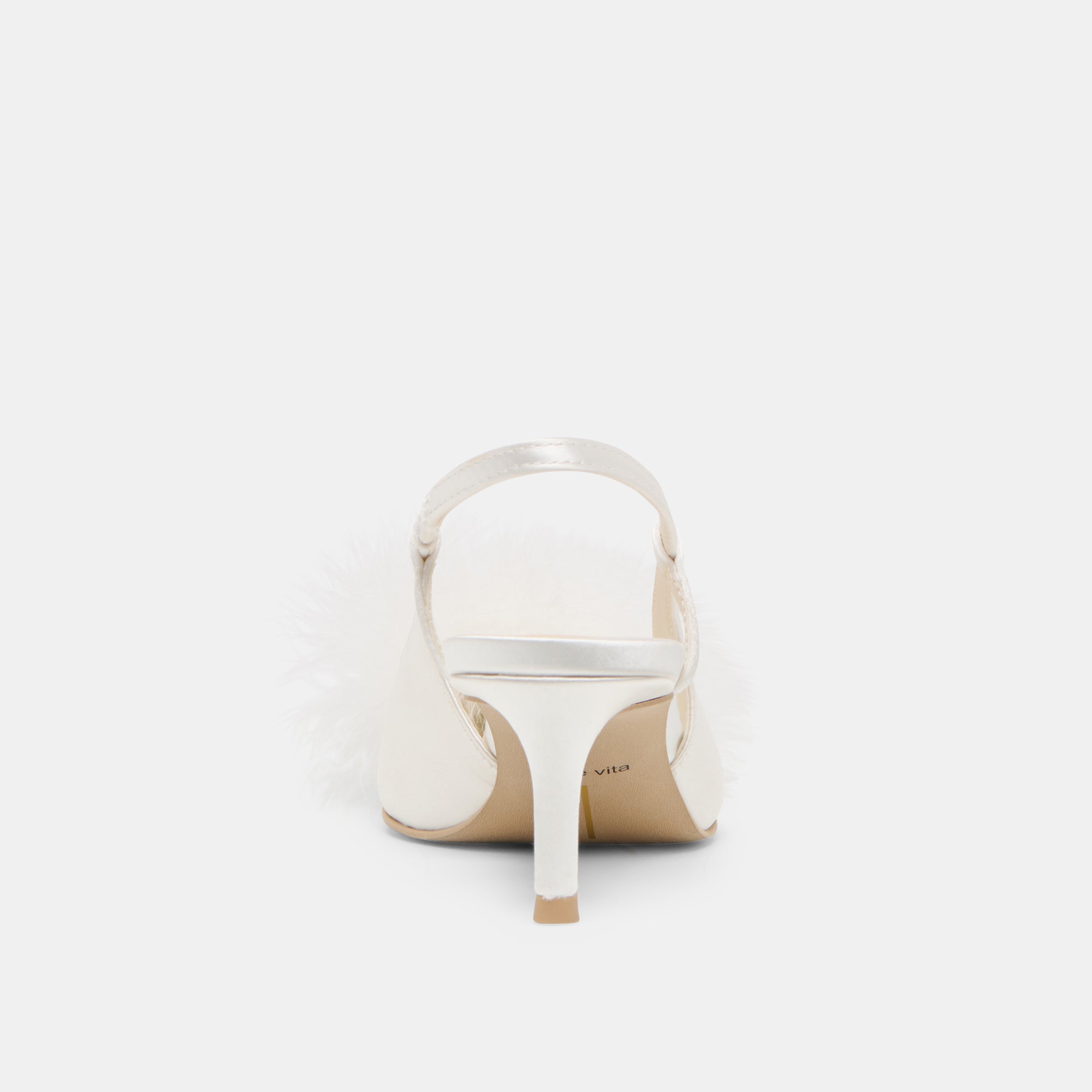 KAMY Women's High Heels - True White Satin Stiletto Pumps for Weddings, Parties & Special Occasions