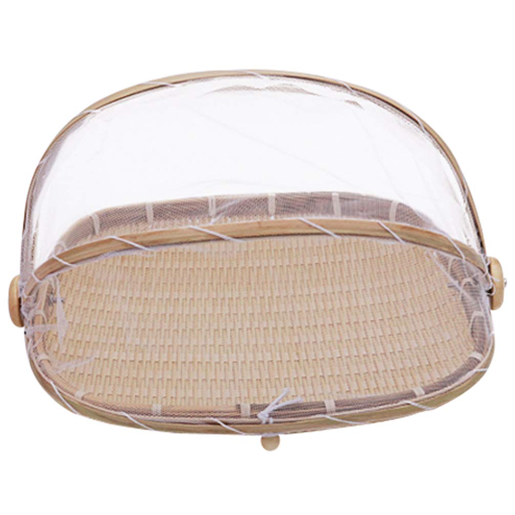Versatile Handmade Bamboo Bread Basket - Kitchen Utensil for Bread, Fruits & Storage | Eco-Friendly Household Organizer for Countertop, Dining Table & Pantry