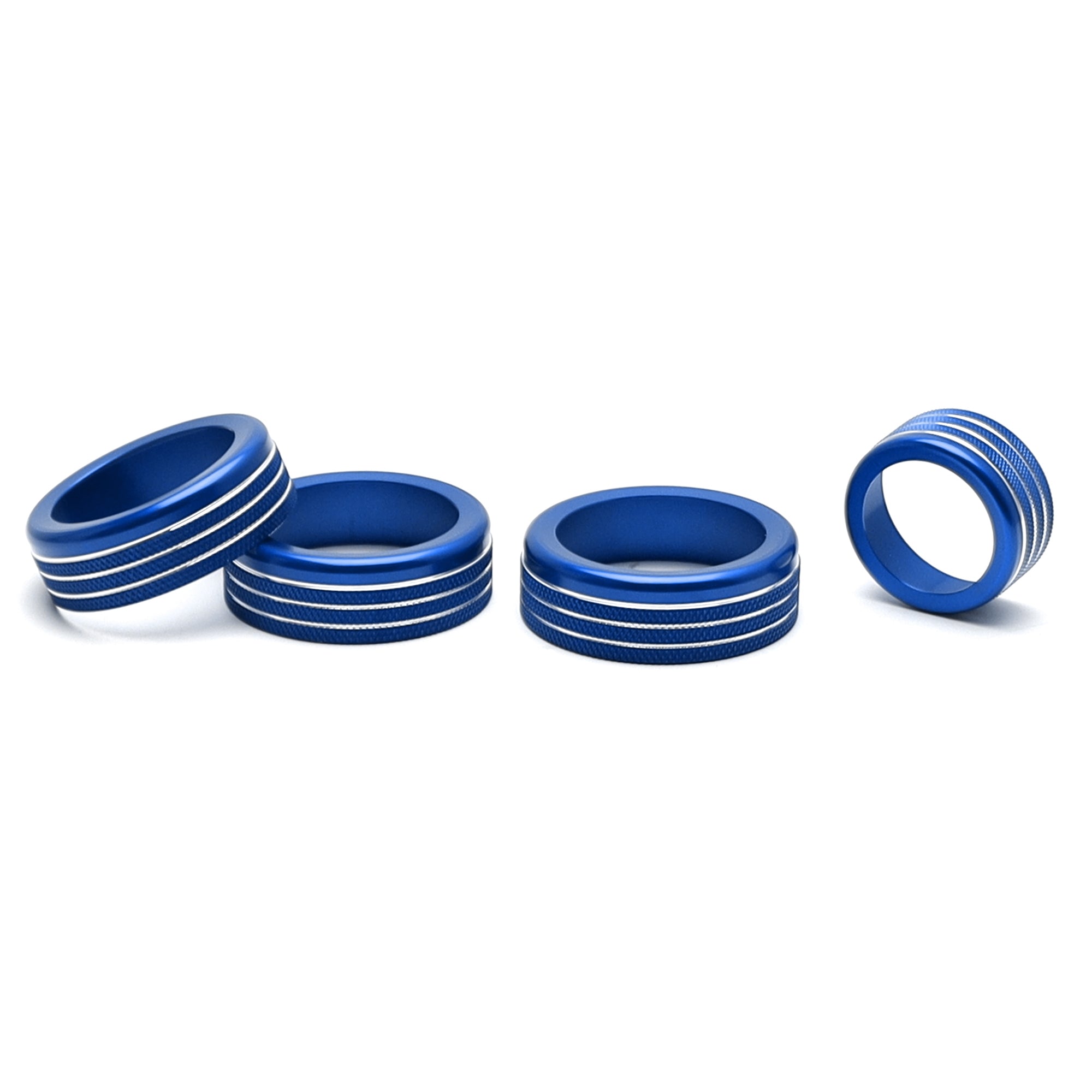 4-Piece Blue Drive Mode & Volume/AC Knob Covers for 2024+ Toyota Tacoma & 2025+ 4Runner - 14-Inch Screen Protection - Perfect for Off-Roading & Interior Customization