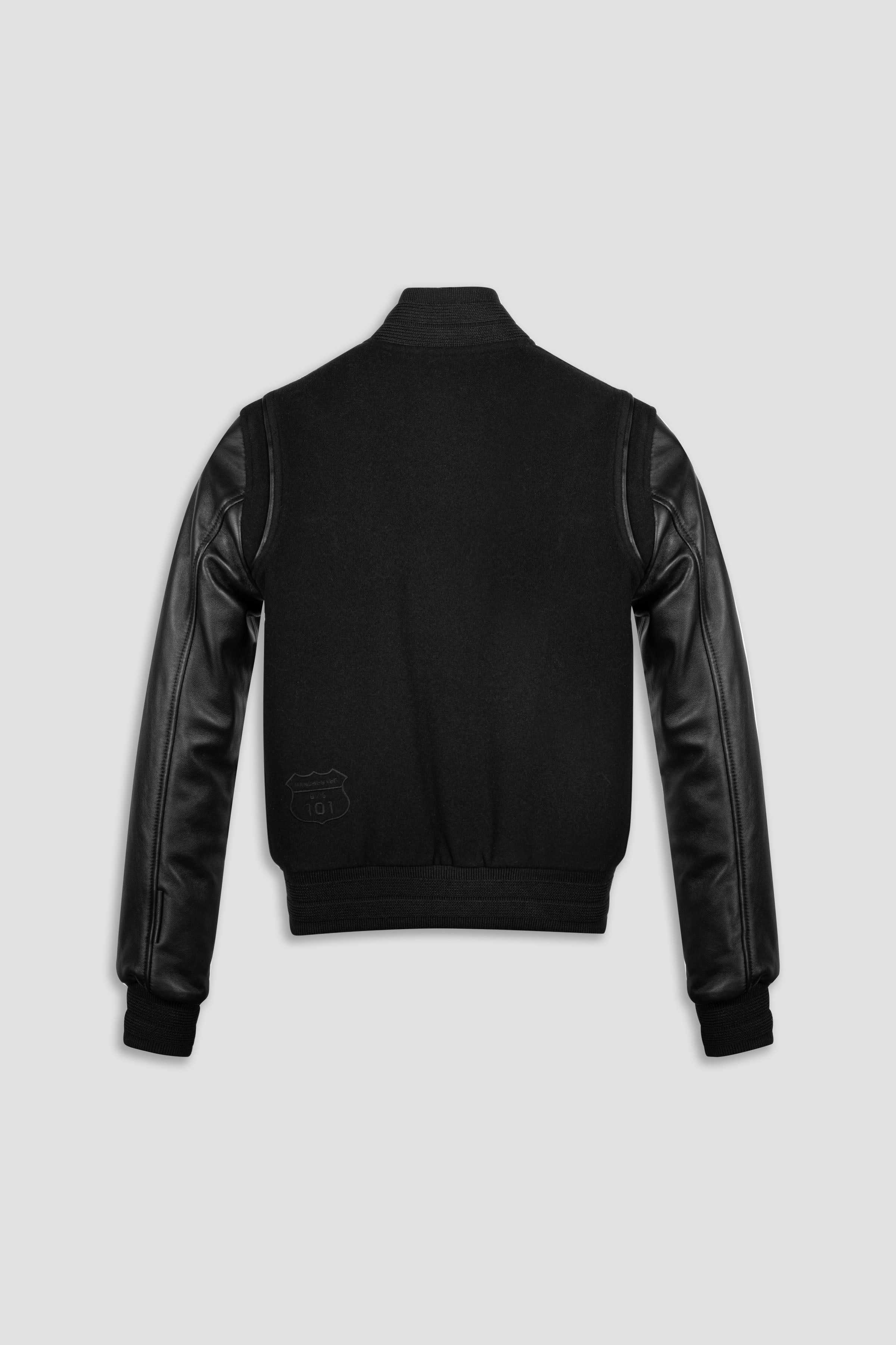 Varsity Noir Women's Jacket - Stylish & Comfortable Letterman Jacket for Casual Wear, School Spirit, and Outdoor Activities