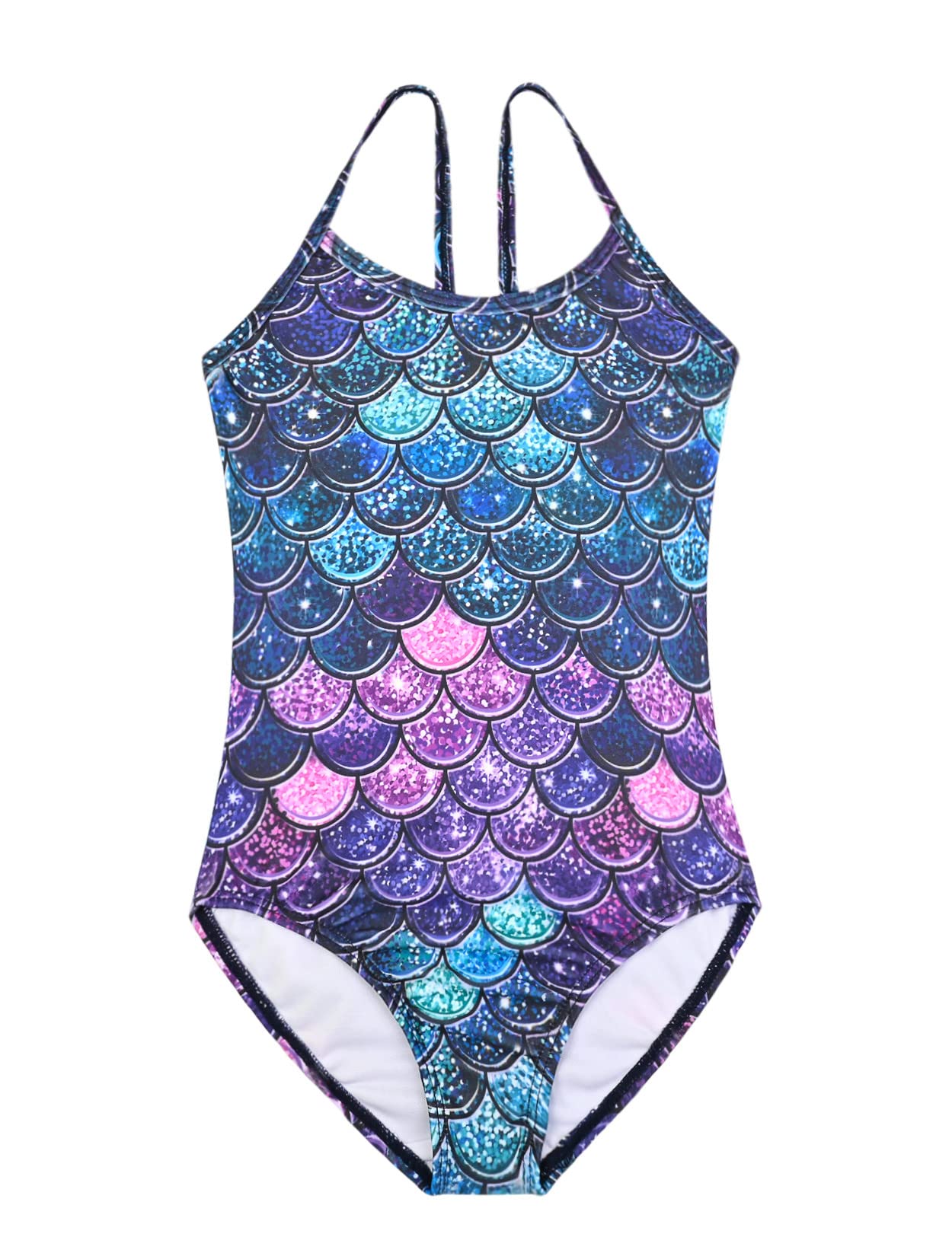 **Unicorn Mermaid One Piece Swimsuits for Girls - Kids Bathing Suits for Beach & Pool - Cute Swimwear for Summer Vacation & Water Play**