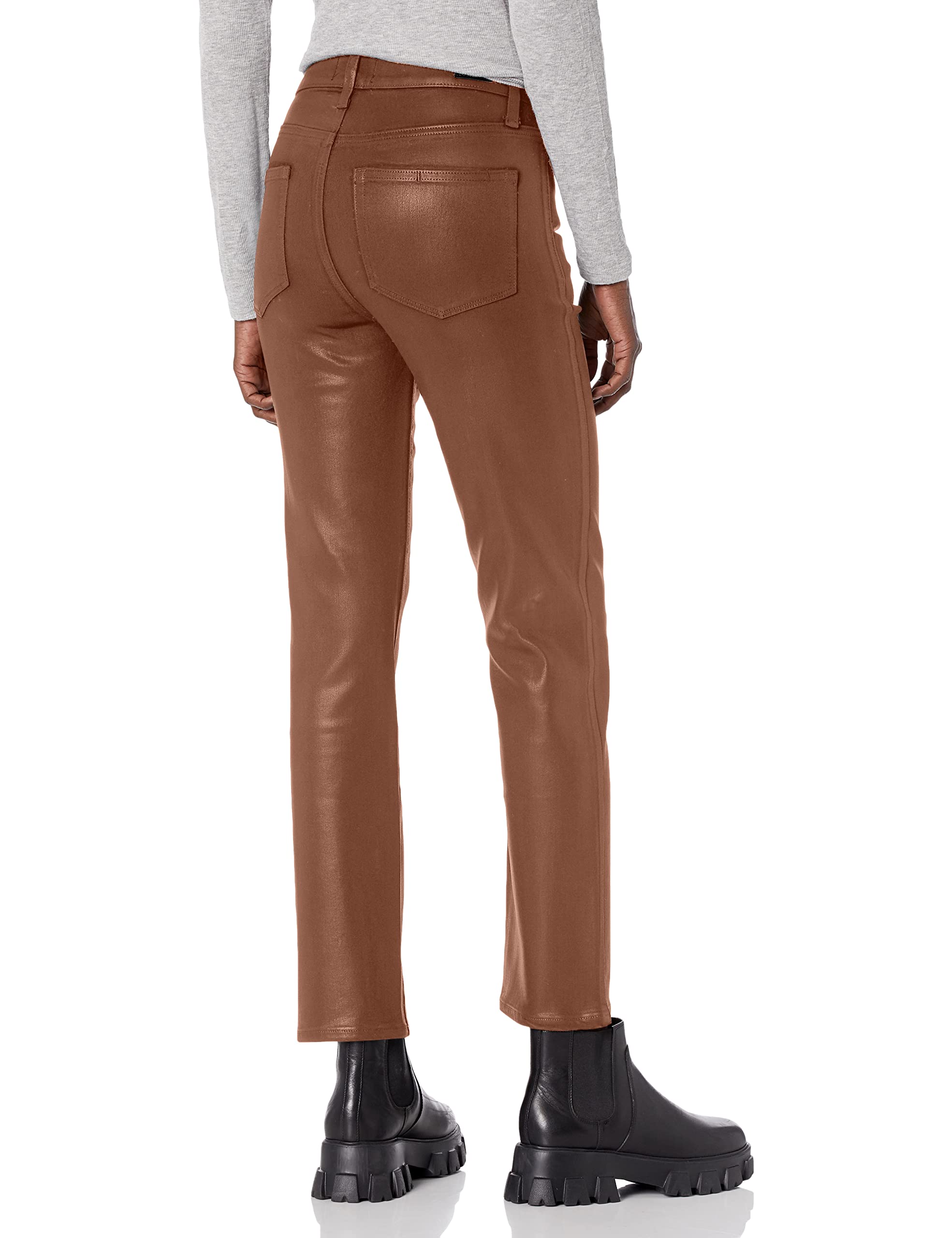 PAIGE Women's Cindy High-Rise Skinny Jeans with Luxe Coating - Perfect for Casual Outfits, Date Nights & Office Wear