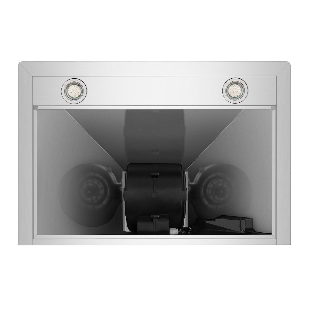 Empava 36 Inch Stainless Steel Ducted Wall Mount Range Hood - 36RH04 | Powerful Kitchen Ventilation for Smoke & Odor Removal | Perfect for Modern Home Cooking & Grilling