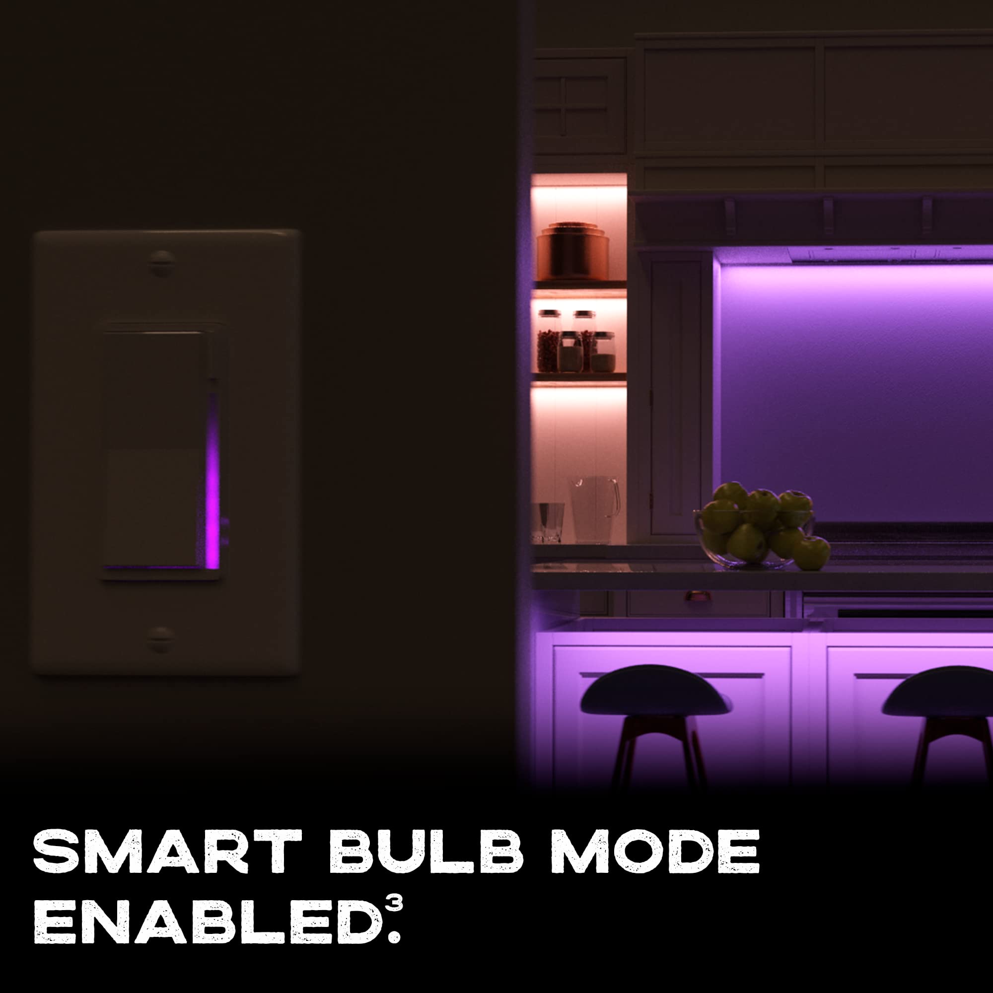 Inovelli 2-in-1 Smart Light Switch (On/Off & Dimmer) - Blue Series VZM31-SN - WiFi & Z-Wave Compatible for Home Automation - Perfect for Living Room, Bedroom & Smart Home Setup