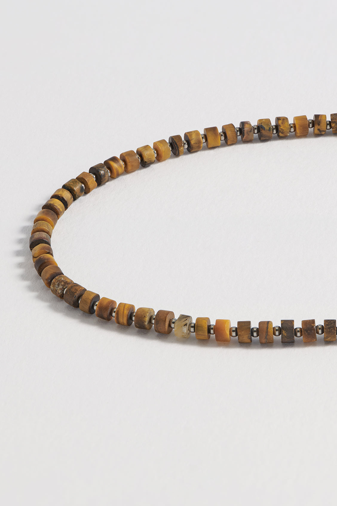Gemstone Rondelle Necklace for Men - Natural Healing Crystal Beaded Jewelry - Perfect for Meditation, Gifts & Spiritual Healing