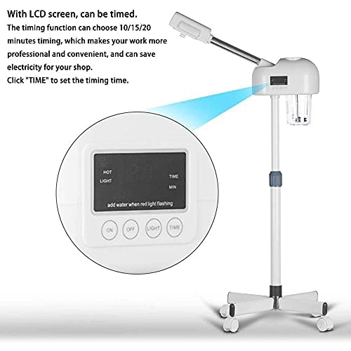 GLEnterprise Professional Facial Steamer with Hot Mist & Ozone Technology - Home & Salon Use for Blackhead Removal, Skin Hydration & Rejuvenation - Perfect for Spa Days, Acne Treatment & Anti-Aging Skincare Routine