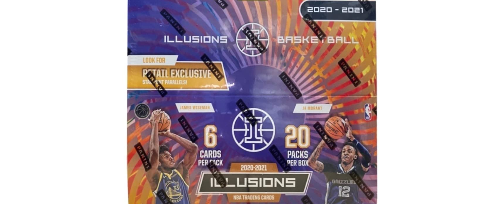 20-21 Panini Illusions Basketball Retail 20PK Box - Premium NBA Trading Cards Collection for Collectors & Fans - Perfect for Gifts, Investments, and Game Day Excitement
