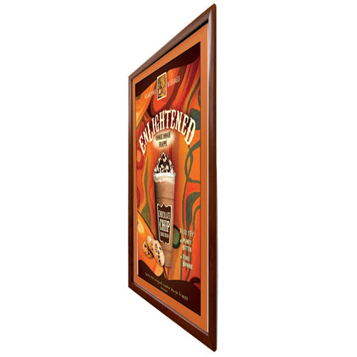 27x41 Designer Wood Snap Frames for Posters - 2 Wide Matboard Included - Perfect for Art Displays, Gallery Exhibits & Home Decor