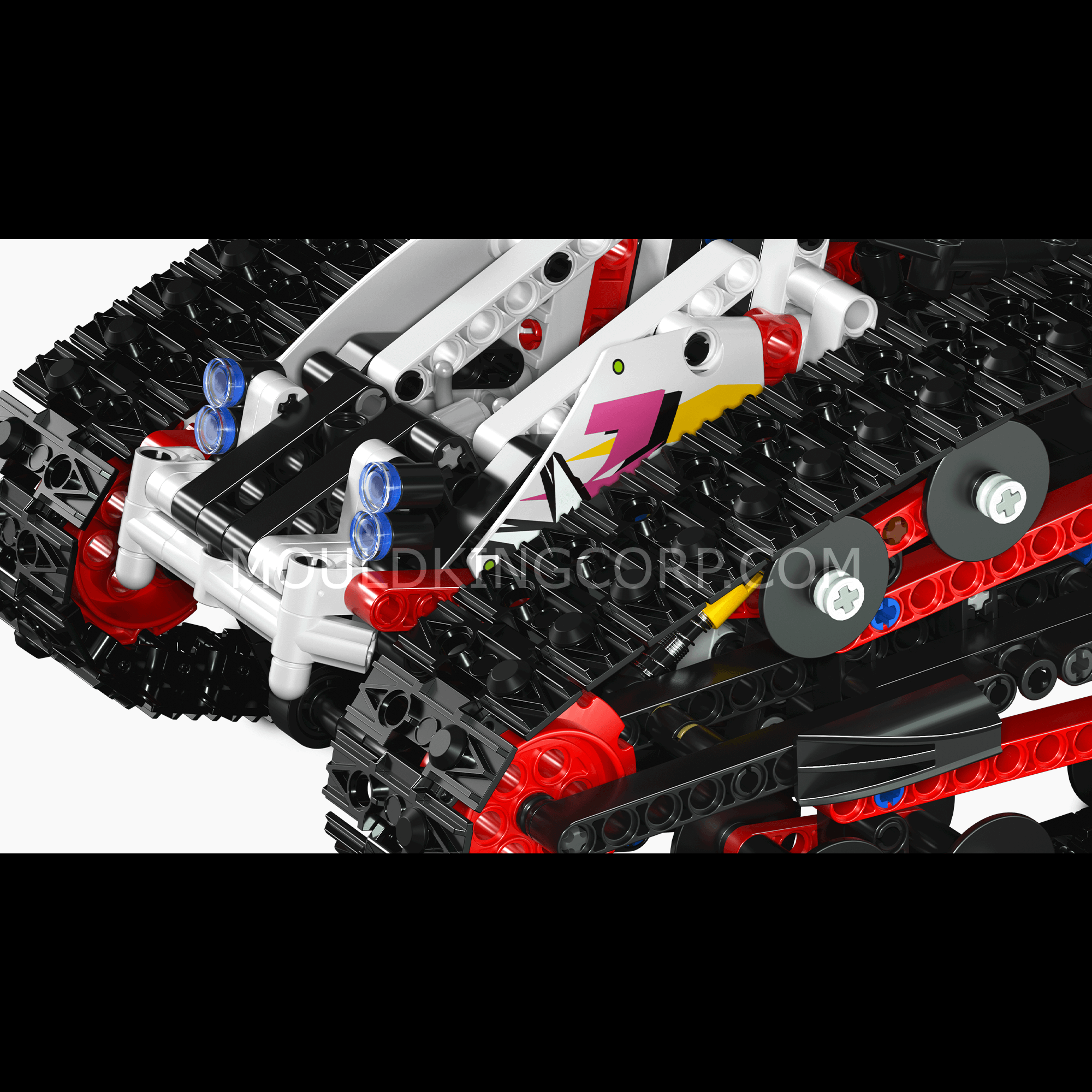 Mould King 13154 Remote Control Tracked Racer Building Kit - 836 PCS STEM Toy for Kids & Adults | Perfect for Indoor Racing, Birthday Gifts & STEM Learning Activities
