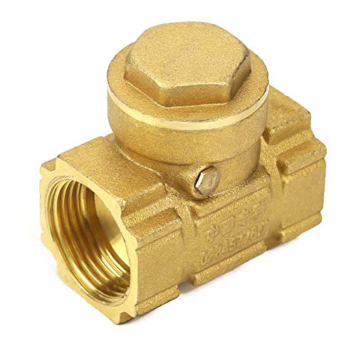 Brass Swing Check Valve DN20 - One Way Non Return Valve for Water Pipe Fittings & Tube Accessories - Perfect for Plumbing Systems, Irrigation, and Industrial Fluid Control