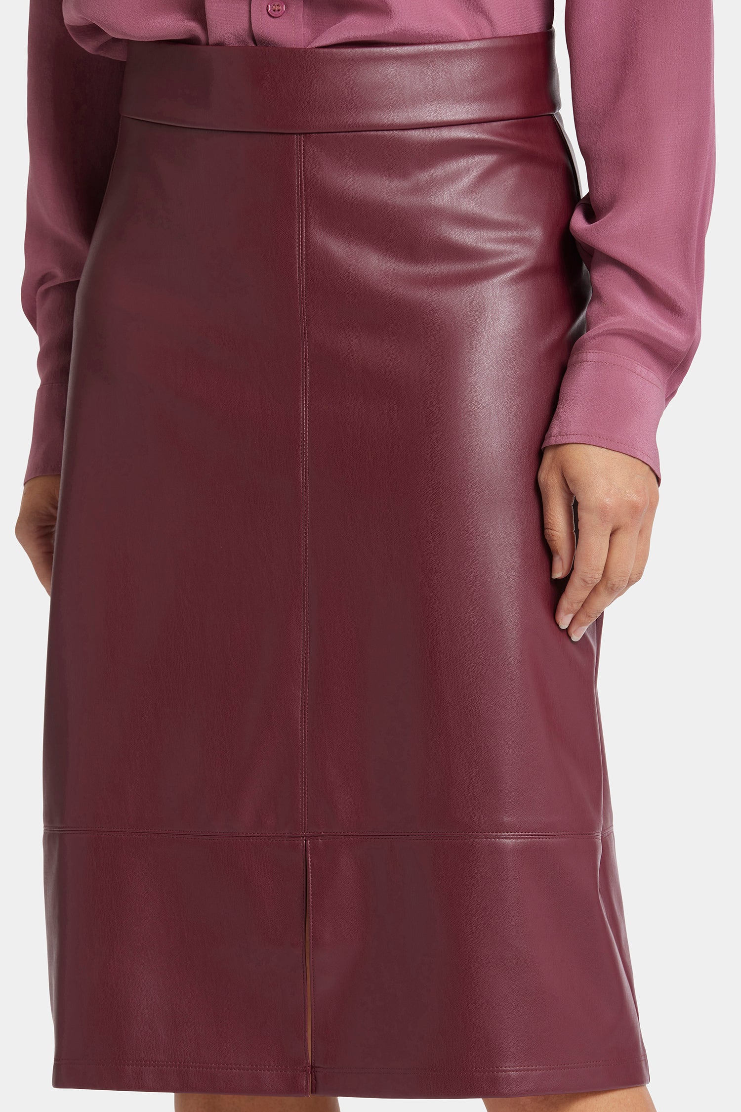 Stylish Faux Leather A-Line Skirt for Women - Trendy High Waist Mini Skirt for Party, Club & Night Out - Perfect for Casual, Office & Date Night