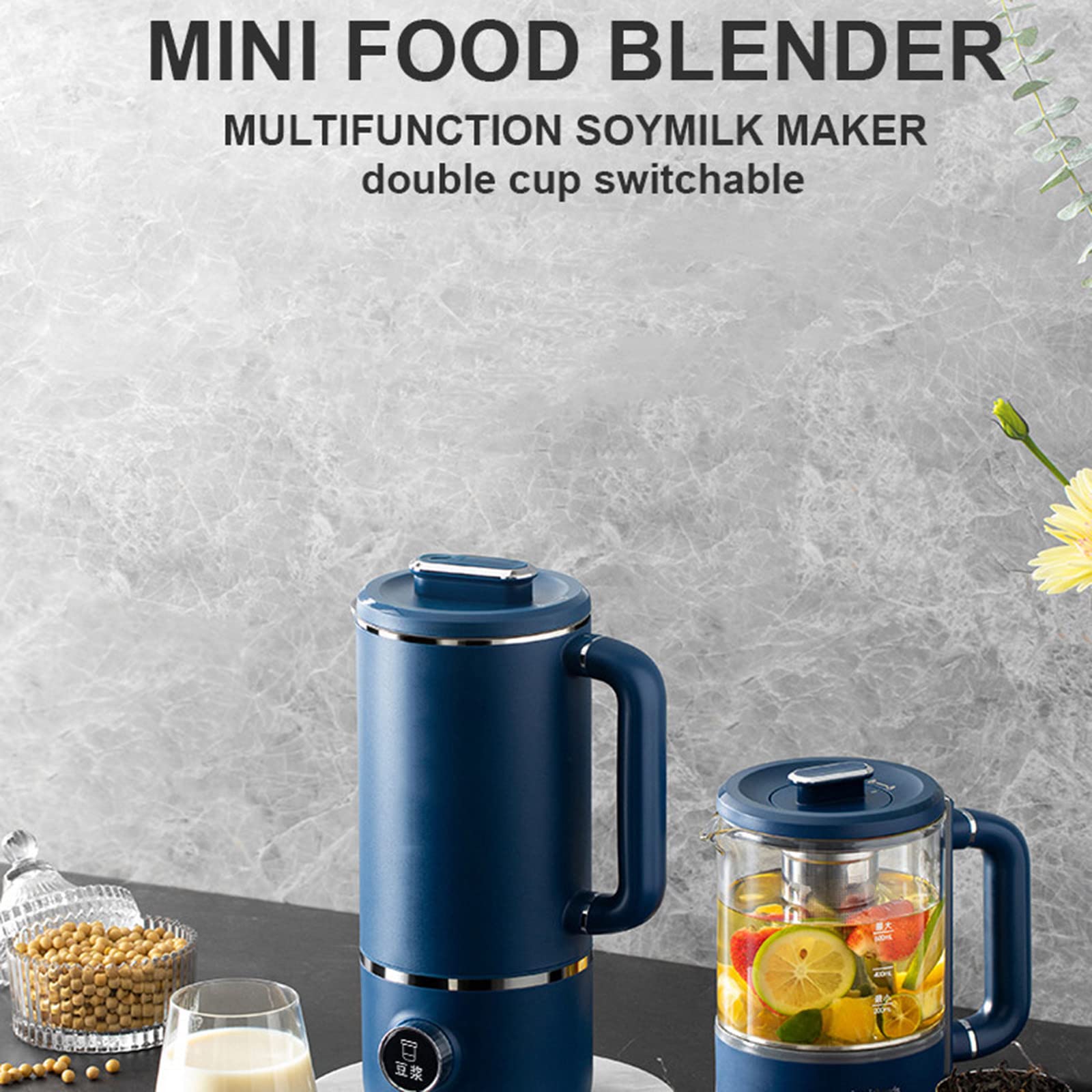 Best Wall Breaking Machine for Home Use - Small Automatic Soybean Milk Maker & Multi-Functional Cooking Machine (Red) - Perfect for Healthy Breakfasts, Smoothies & Homemade Nut Milks