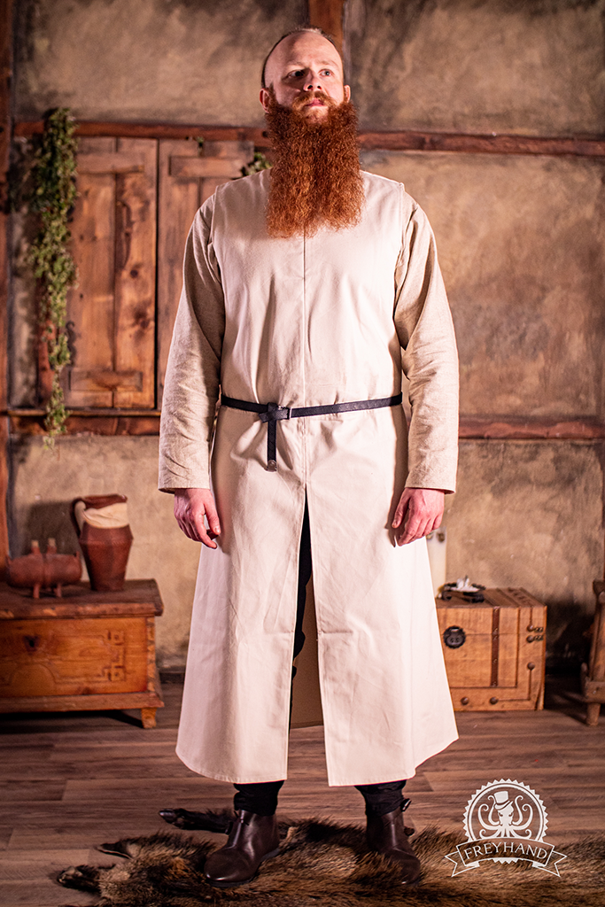 Tabard Robert Natural - Premium Quality Men's Tunic for Medieval & Renaissance Costumes, LARP, and Historical Reenactments