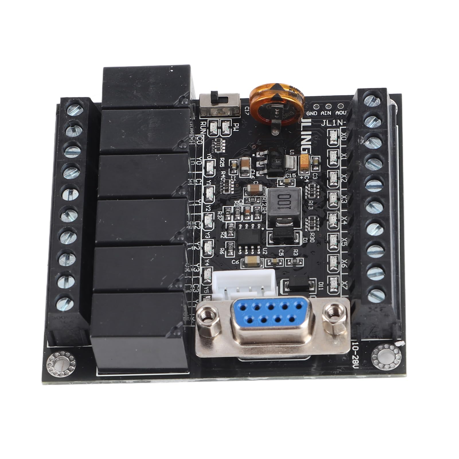 FX1N-14MR DC24V PLC Controller Kit - Programmable Logic Controller with Relay Output for Industrial Automation | Perfect for Factory Equipment, CNC Machines & Smart Home Control Systems