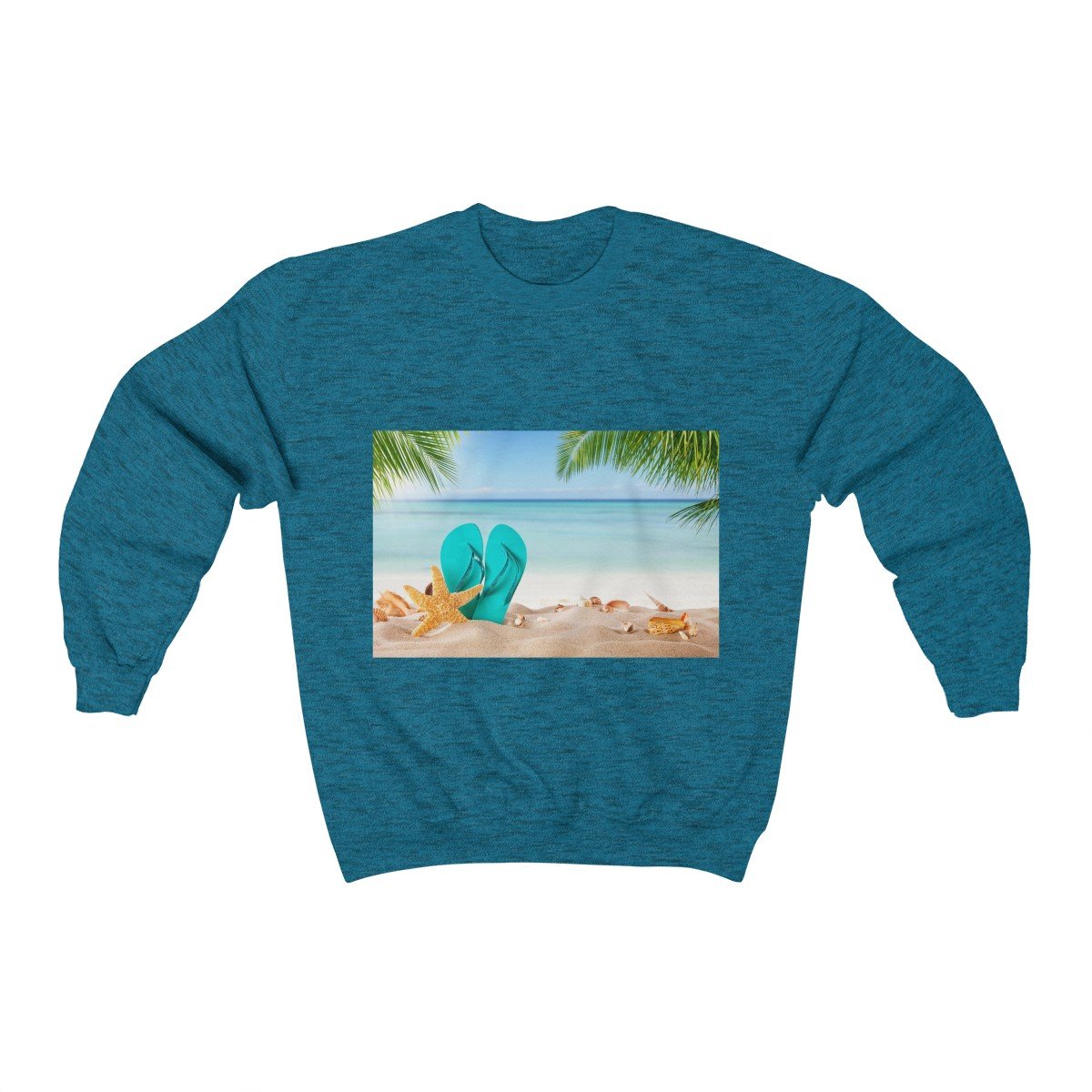 Flip Flops Passion Graphic Sweatshirt - Trendy Casual Pullover for Women & Men - Perfect for Beach, Summer & Lounge Wear
