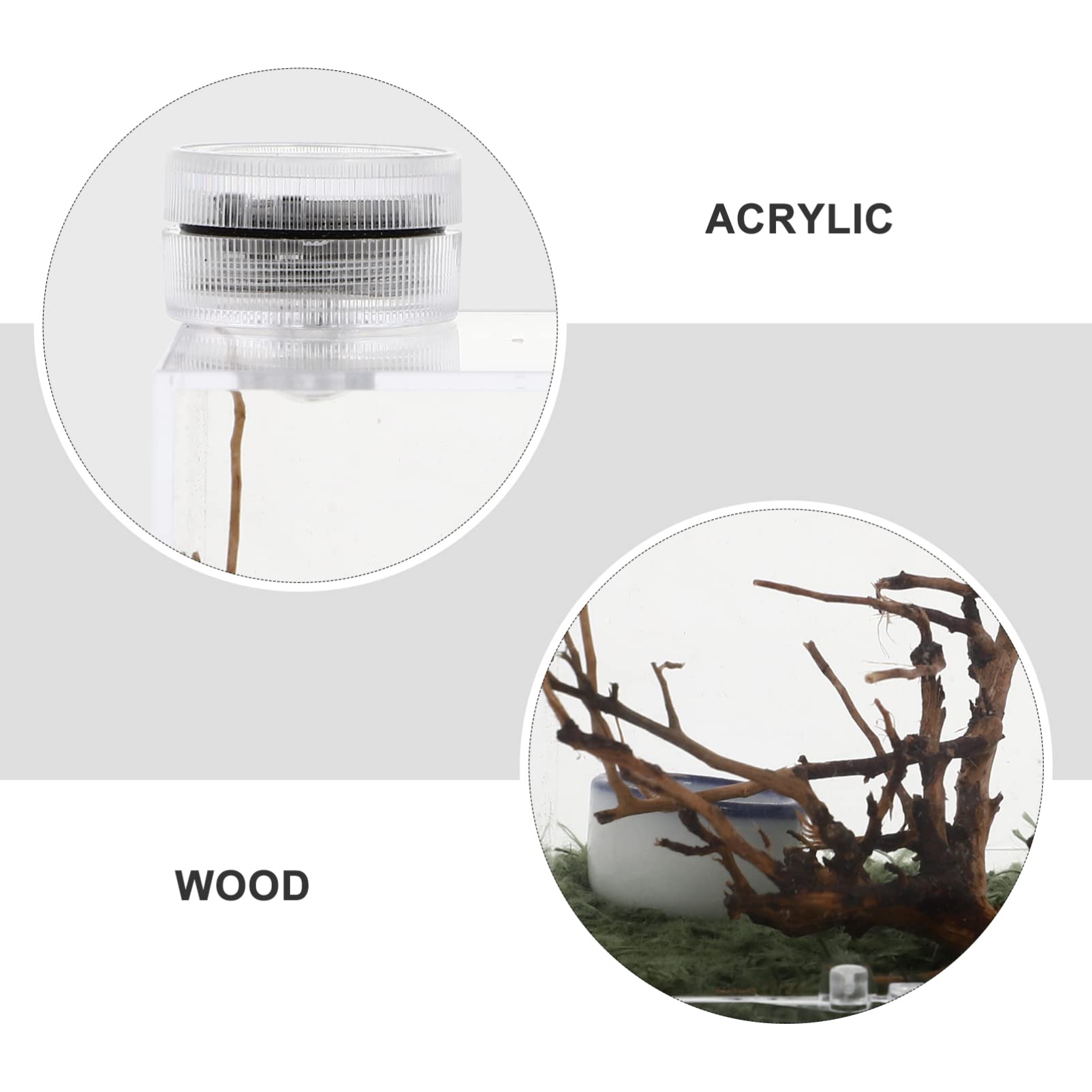 Premium Acrylic Reptile Terrarium with Built-in LED Light - 20 Gallon Transparent Spider Enclosure Habitat for Tarantulas, Lizards & Small Pets - Perfect for Home, Office or Classroom Display
