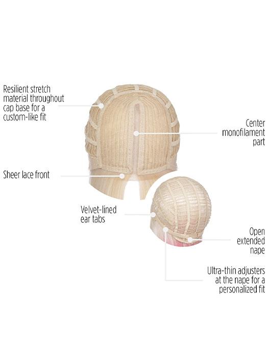 Blonde & Blooming HF Synthetic Lace Front Wig with Mono Part - Natural Looking Heat Resistant Hairpiece for Women | Perfect for Cosplay, Daily Wear & Special Occasions