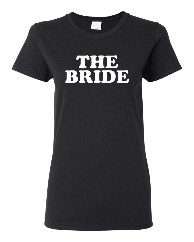 Women's The Bride Wedding T-Shirt - Comfortable Cotton Tee for Bachelorette Parties, Bridal Showers & Wedding Events