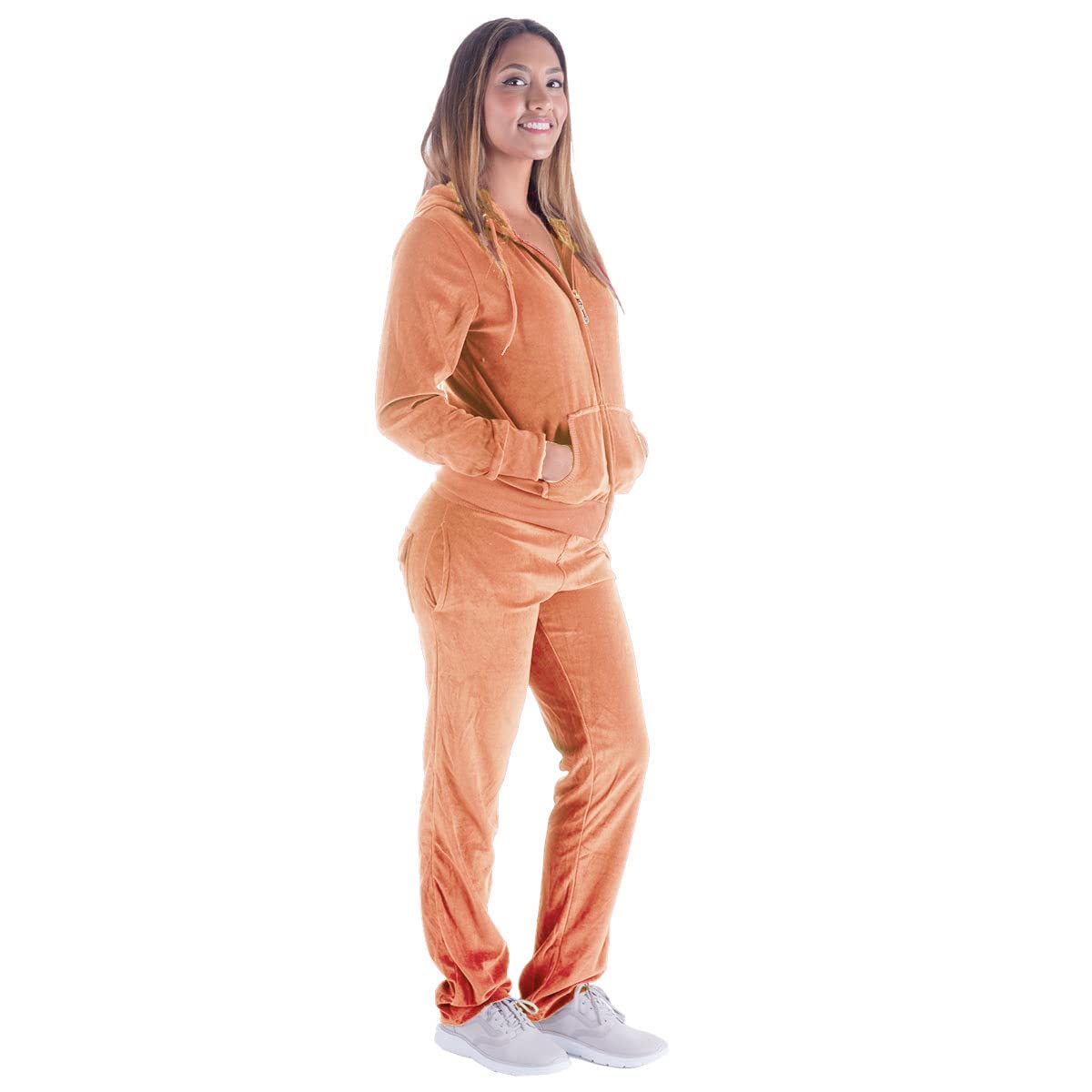 Yasumond Women's Velour Tracksuit Set - Soft 2-Piece Jogging Outfit with Comfortable Joggers & Top for Yoga, Gym, Lounge Wear & Casual Street Style