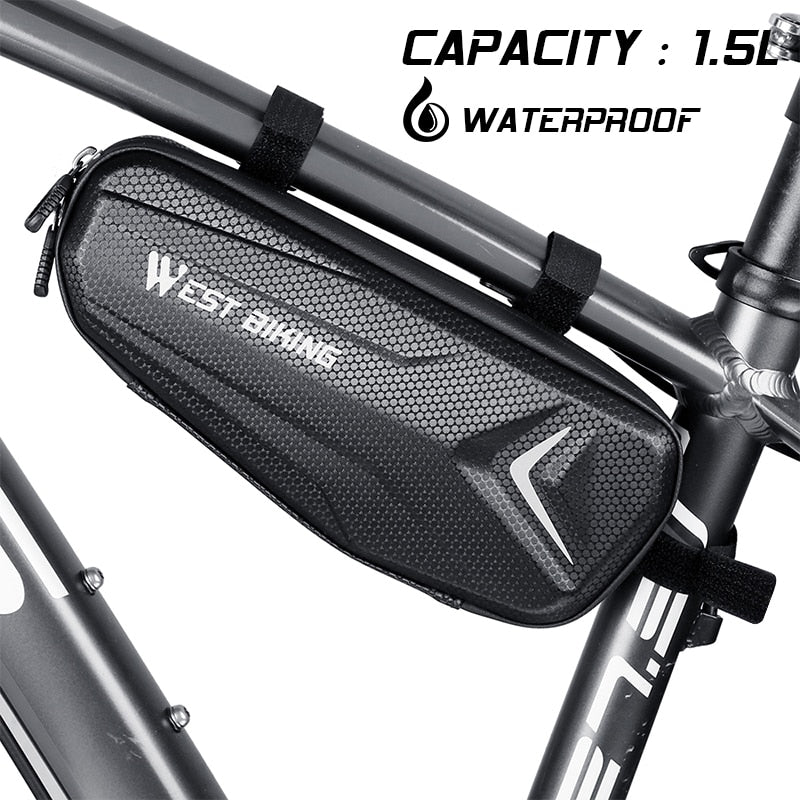 **Durable Bicycle Frame Bag - Large Capacity MTB & Road Bike Triangle Bag for Tools & Accessories - Perfect for Cycling, Commuting & Outdoor Adventures**