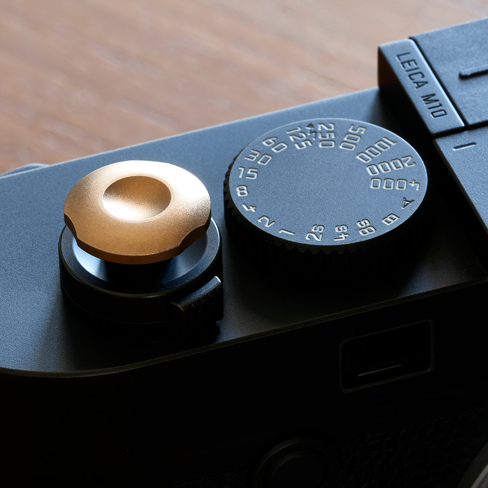 Komaru Soft Release Bronze Satin Camera Button - Perfect for DSLR/Mirrorless Photography, Vlogging & Film Making