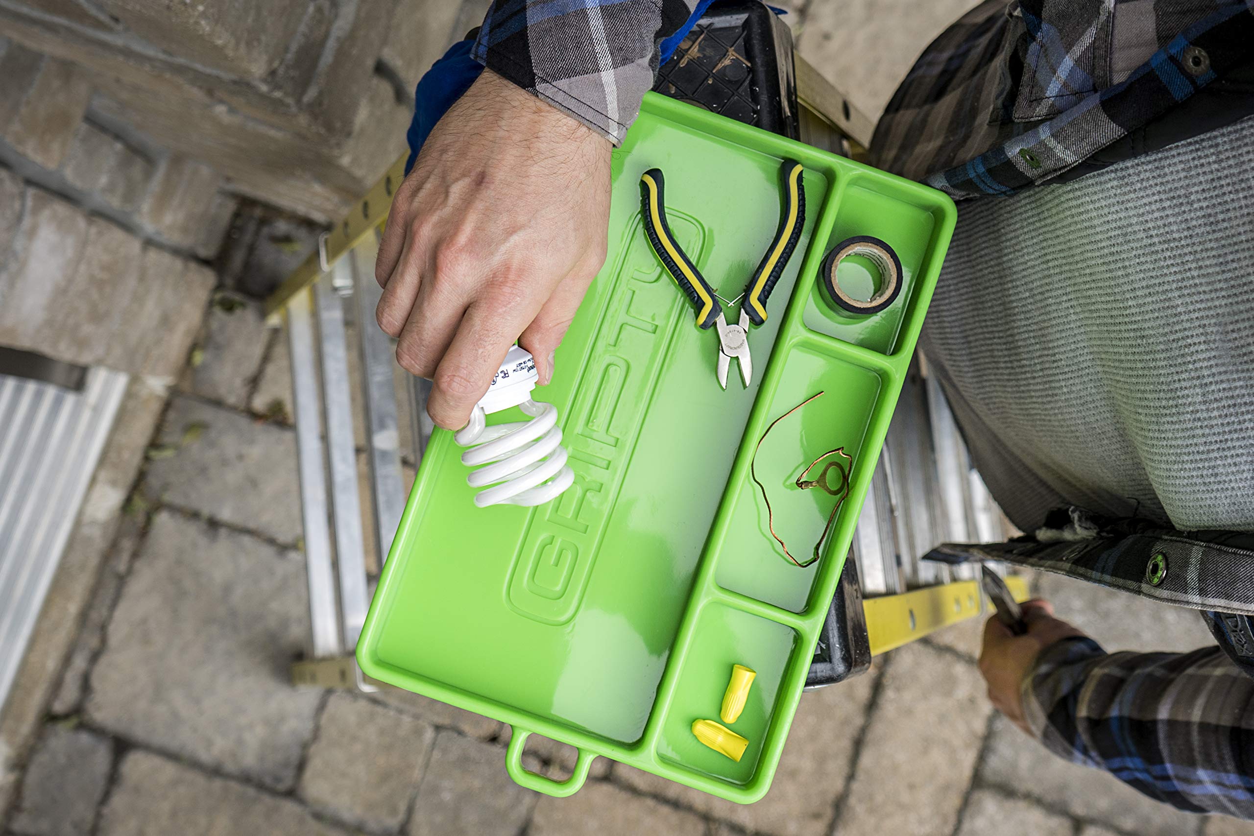 Premium Silicone Tool Tray (Duo-Pack) - Flexible Multi-Purpose Mat & Portable Tool Organizer | No Magnets | Easy Clean | Original Green | Perfect for Workshop, Kitchen & Crafting Projects