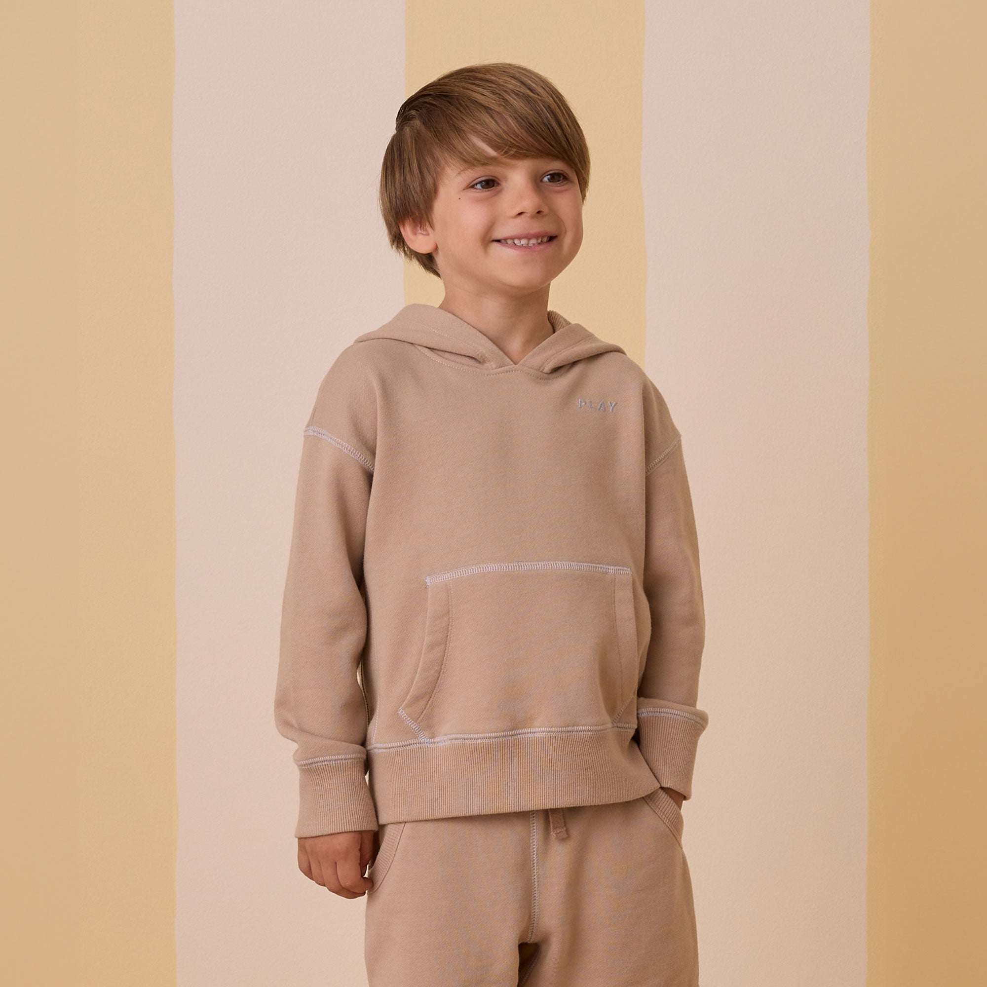Coast Hoodie for Men & Women - Soft Fleece Pullover with Kangaroo Pocket - Mocha Brown - Perfect for Casual Wear, Outdoor Activities & Travel