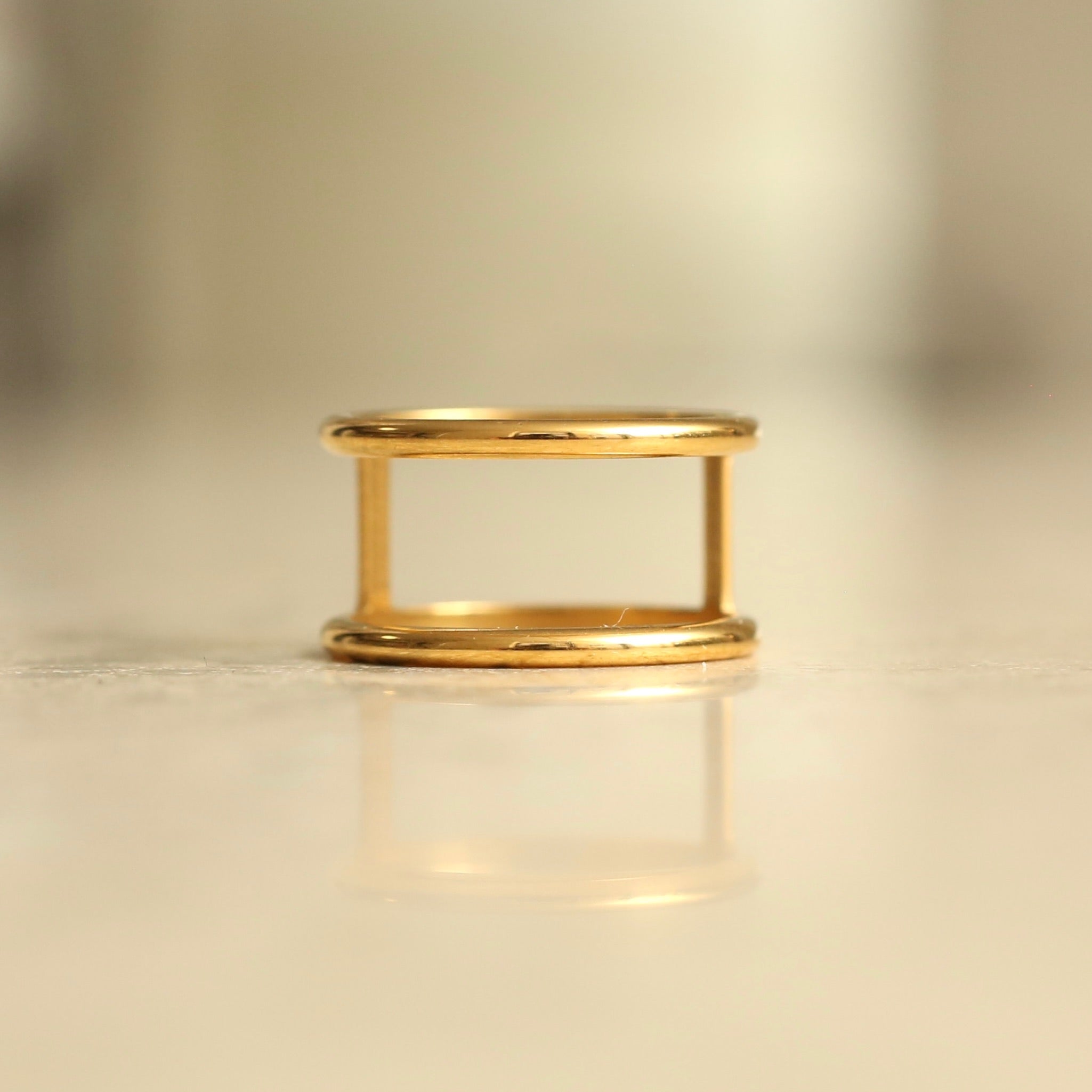 Trendy Cage Ring for Women - Elegant Stackable Open Band Ring - Perfect for Everyday Wear, Parties & Special Occasions