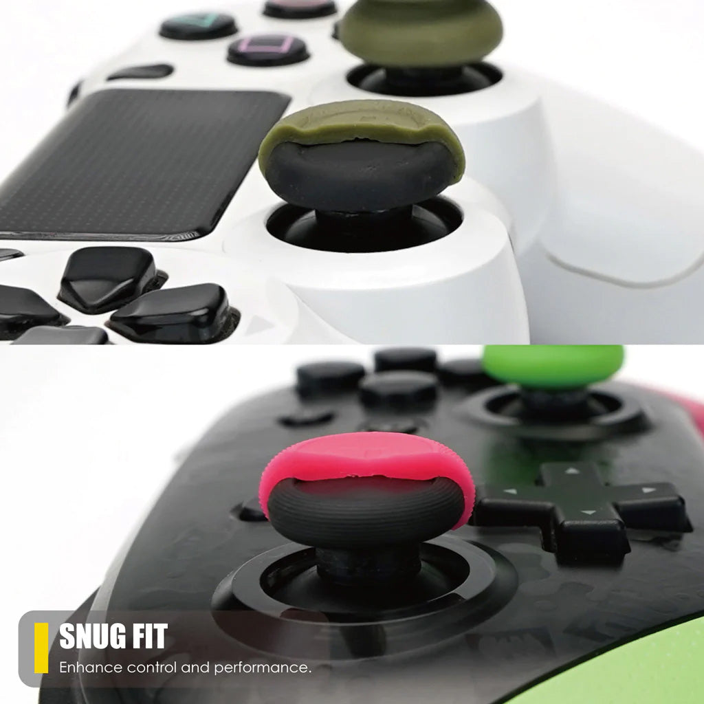 Skull & Co. ThumbGrip Set for Nintendo Switch Pro Controller, PS4 & PS5 Controllers - Zelda Tears of the Kingdom Edition (Black & White) - Enhance Gaming Comfort & Grip for Long Play Sessions