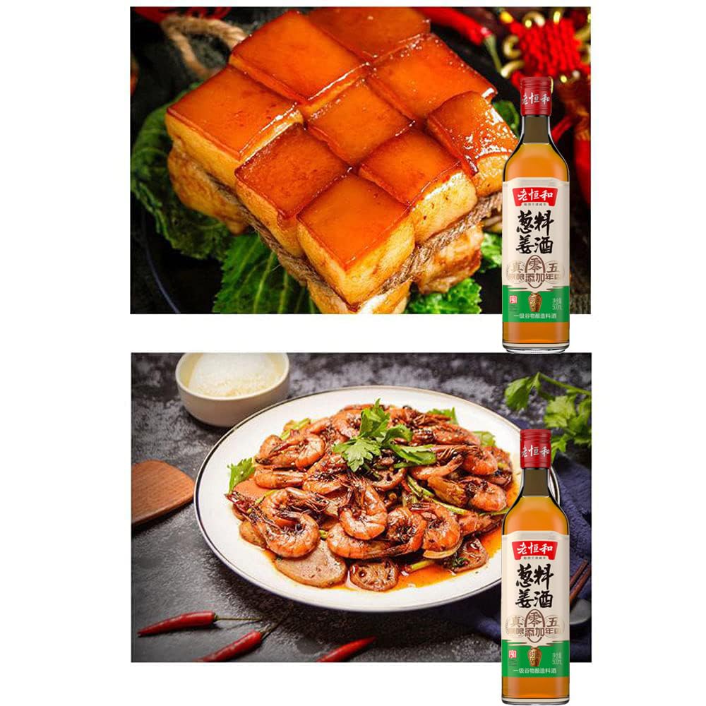 Premium Shaoxing Rice Cooking Wine - Authentic Chinese Traditional Fermented Rice Wine for Stir-Fry, Braising & Marinating - 500ml Bottle (1 Pack) - Ideal for Asian Cuisine, Home Cooking & Gourmet Recipes