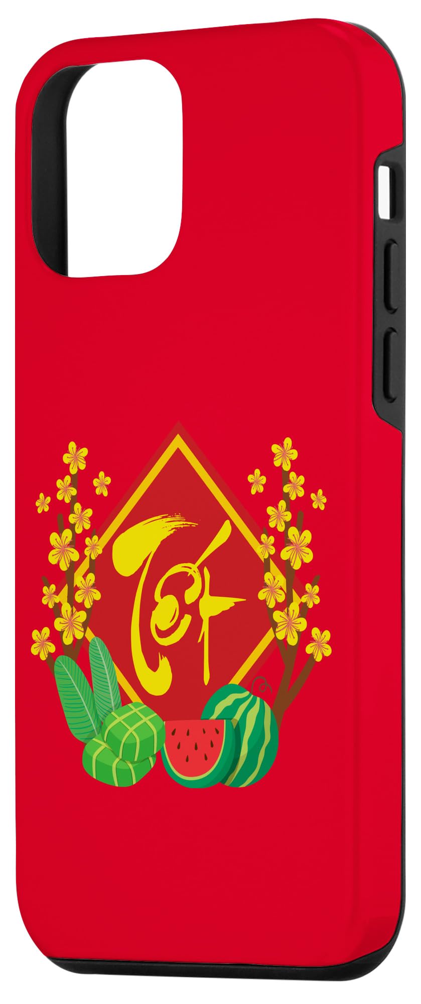 iPhone 12 Mini Protective Case - 2025 Tet Lunar New Year Special Edition with Traditional Banh Chung Design | Perfect for Vietnamese New Year Celebrations & Daily Use