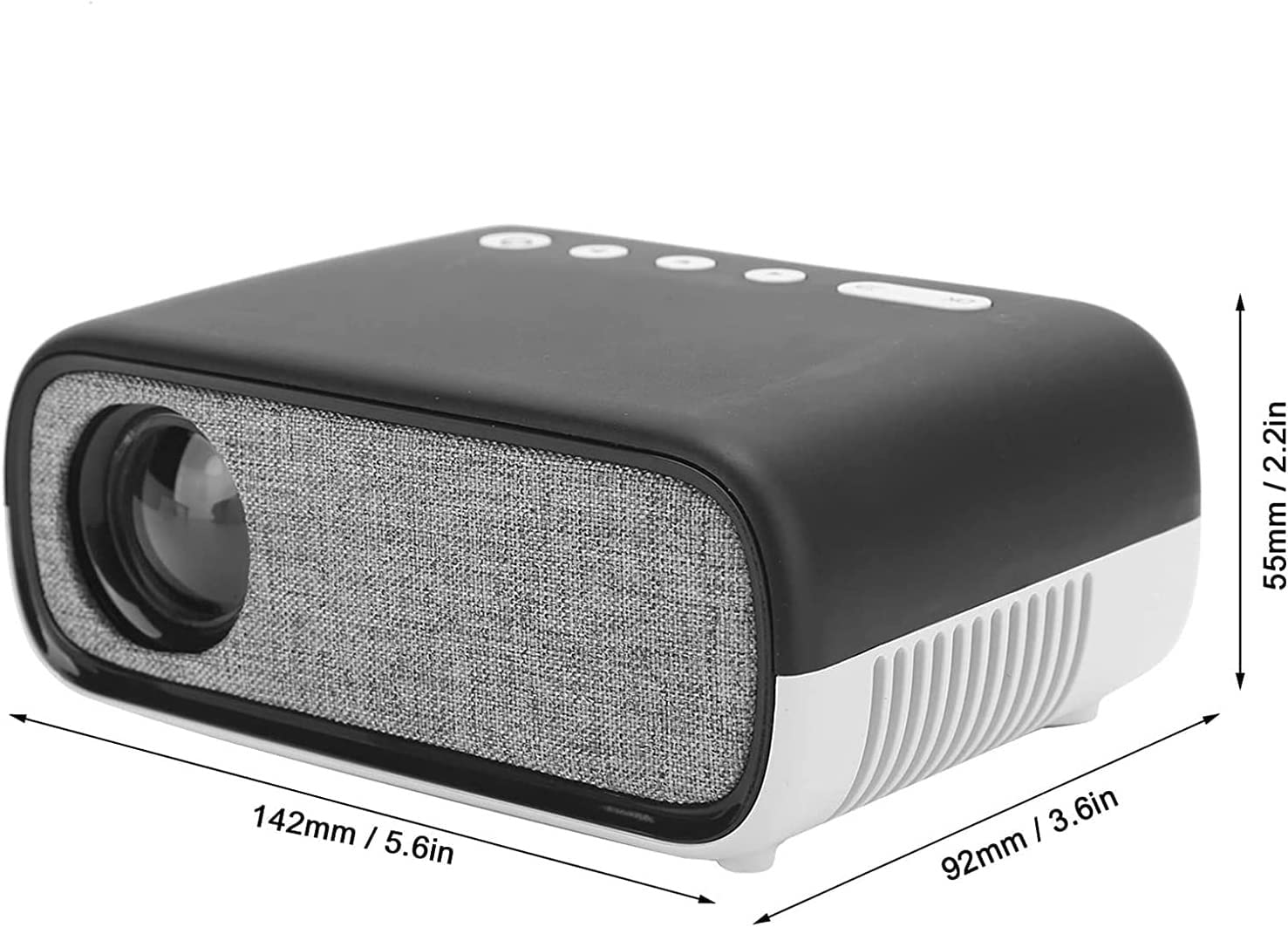 Mini LED Projector - Portable HD Video Projector for Home Theater, Movies & Gaming | Compatible with Laptop, HDMI, USB, TV & AV | Includes Remote Control | Perfect for Bedroom, Camping & Outdoor Movie Nights