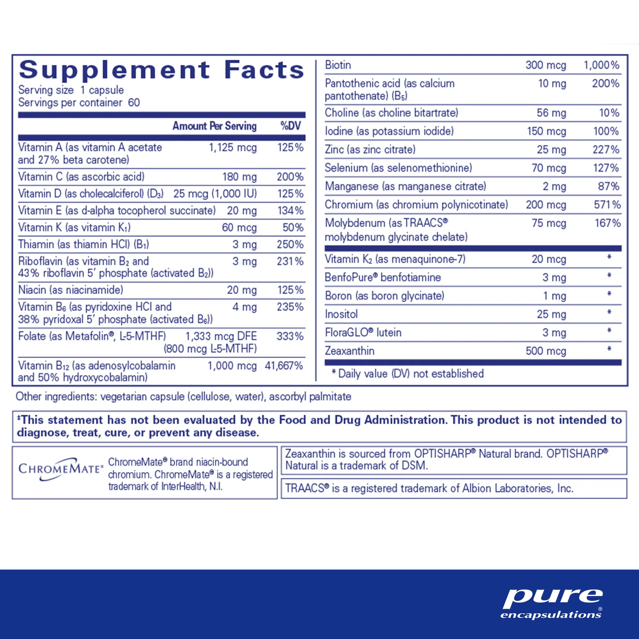 PureGenomics® Multivitamin Supplement - Premium Daily Multivitamin for Men & Women with Essential Vitamins & Minerals - Supports Immune System, Energy & Overall Health - Ideal for Active Lifestyles & Wellness Routines